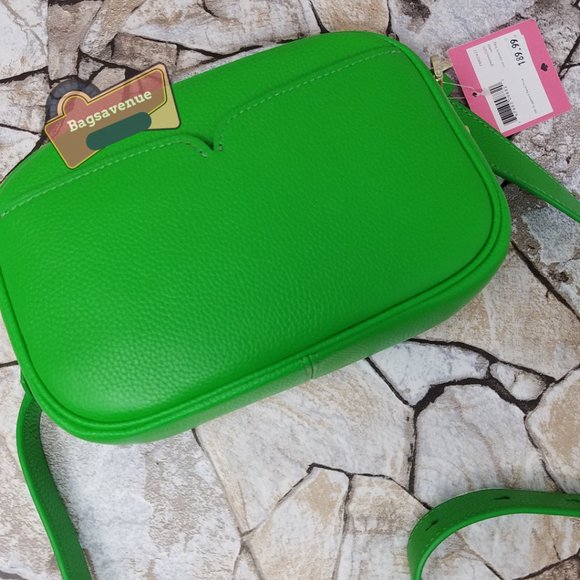 Astrid Oval Crossbody Leather Camera Bag Green Jay Kate Spade - Picture 7 of 7
